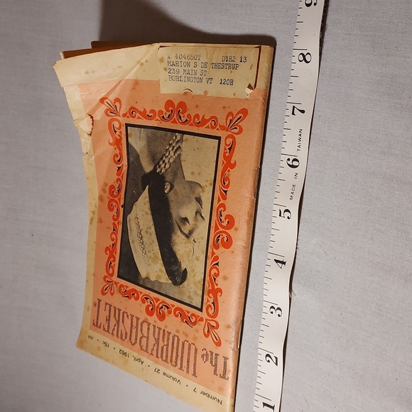 1962 Vintage "The Workbasket" Number 7 Volume 27 April 1962 - Picture 12 of 12